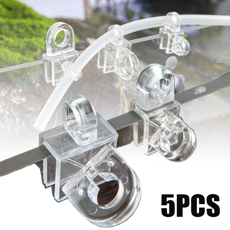 Aquarium Lily Pipe - 5PCS Aquarium Befestigungs Clip Aquarium Luft