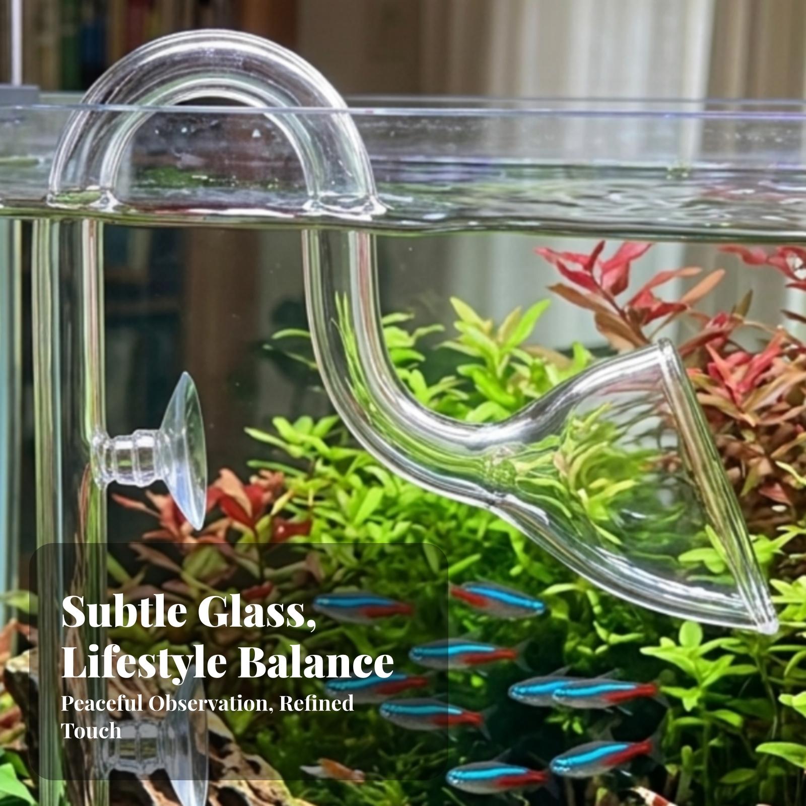 Aquarium Lily Pipe - Aquarium-Filter Ein- und Auslass Transparentes Aquarium