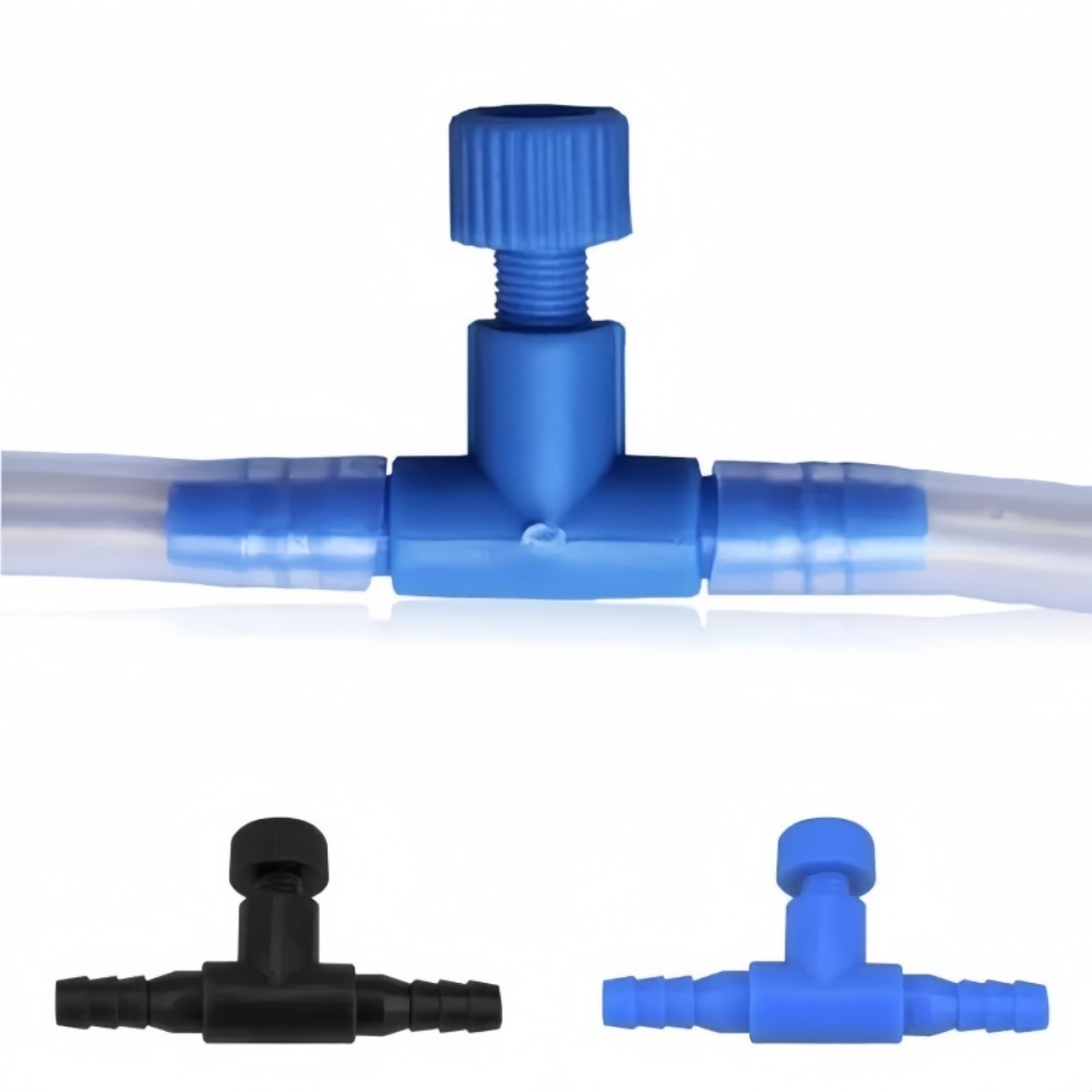 Aquarium Lily Pipe - Aquarium-Luftregelventil, Einstellbarer Luftstrom-Durchflussregler für Fischbecken, 4mm