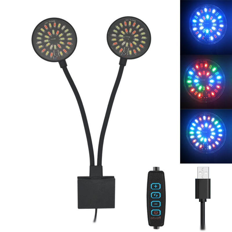 Led Planted Tank Light - USB-Aquarium-LED-Licht, Aquarium-Clip-Lampe, volles Spektrum, Pflanze wachsen,