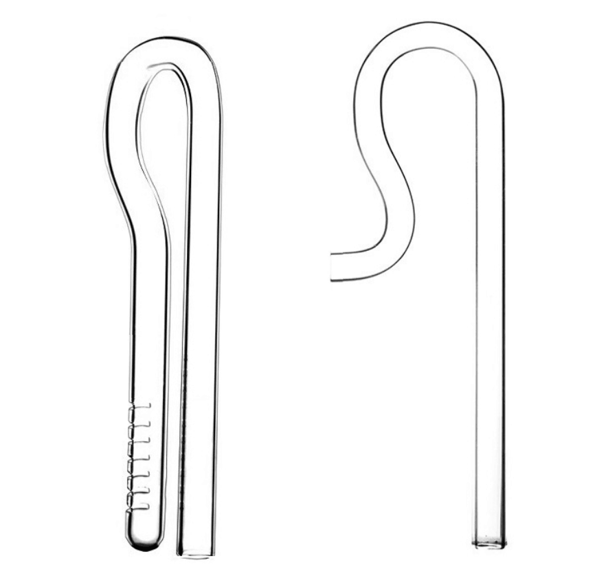 Aquarium Lily Pipe - Aquariumglas Mini-Einlass und Auslass R-Typ Entenblock