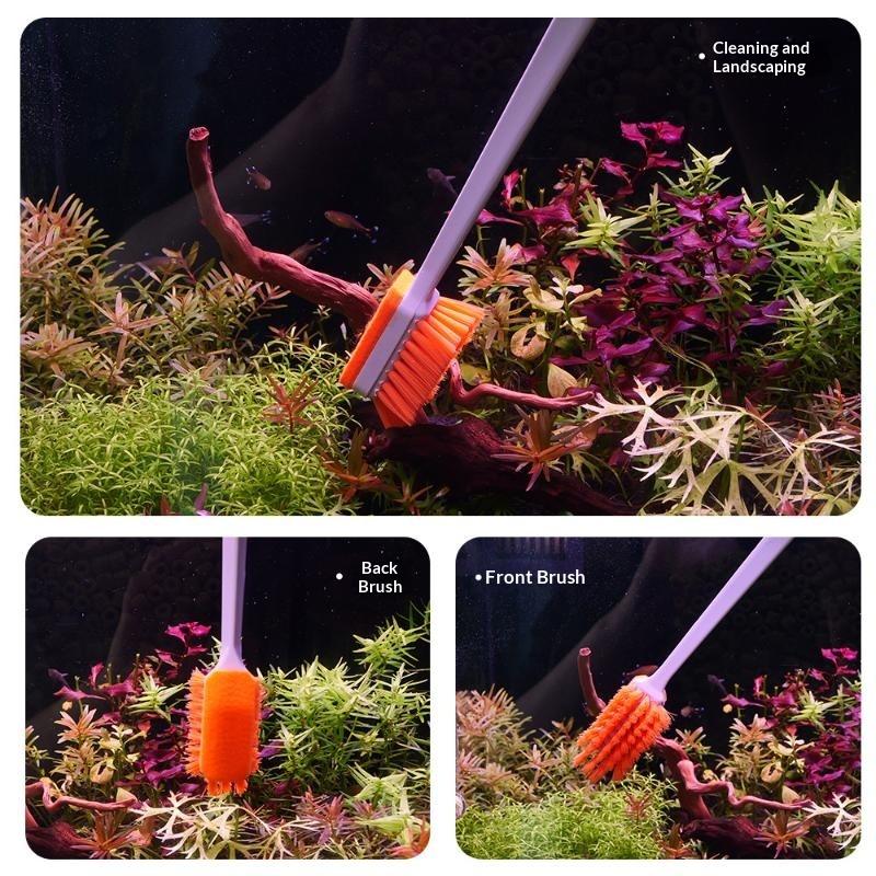 Planted Aquarium Care - Aquarium MK3 Reinigungsbürste Multifunktionales Algenentfernungswerkzeug Aquarium-Wartungszubehör