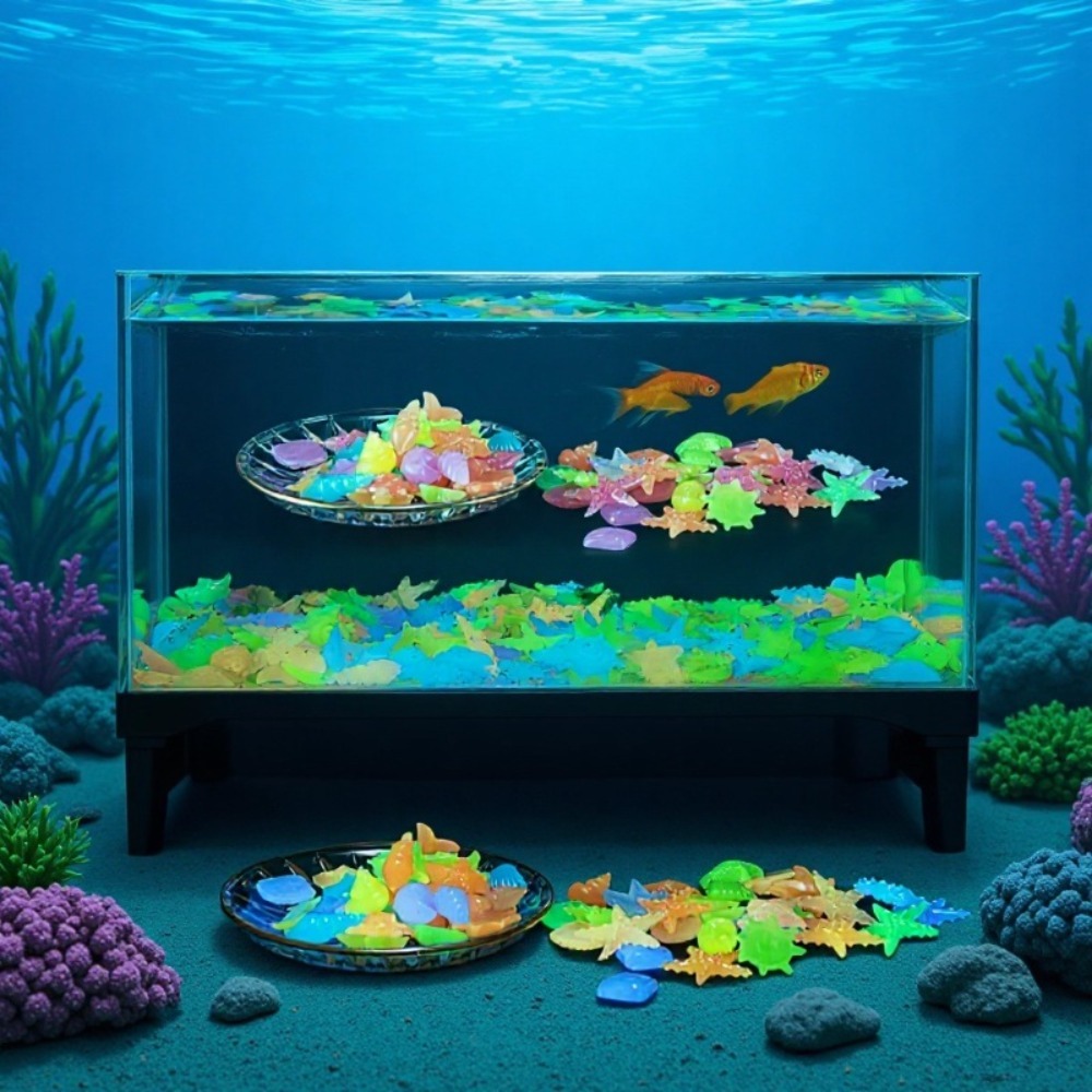 Leuchtende Ozeansteine, fluore – Planted Aquarium With Fish Bewertung und Preis