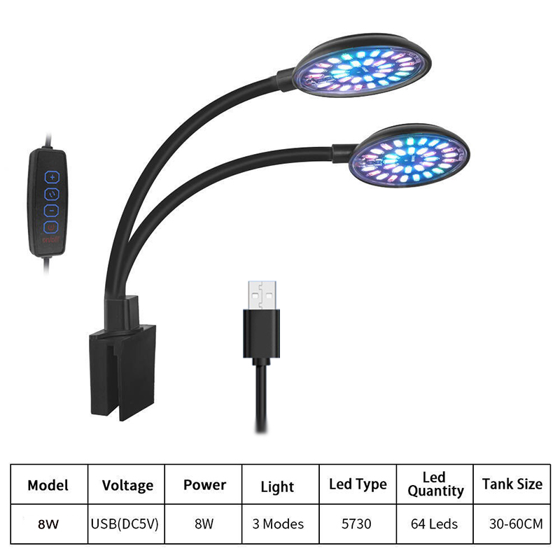 USB-Aquarium-LED-Licht, Aquari – Led Planted Tank Light Bewertung und Preis